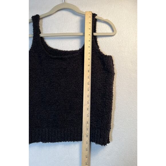 SKIMS Black Tank Top Cozy Teddy Lounge Shirt Women Size‎ 2X/3X - Picture 5 of 9